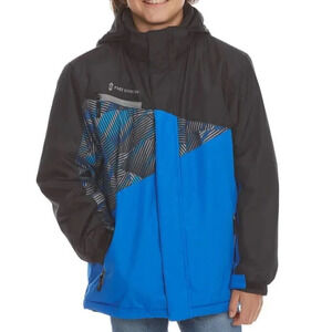 FREE COUNTRY Boys' Printed Color-Block Boarder Jacket Size XS